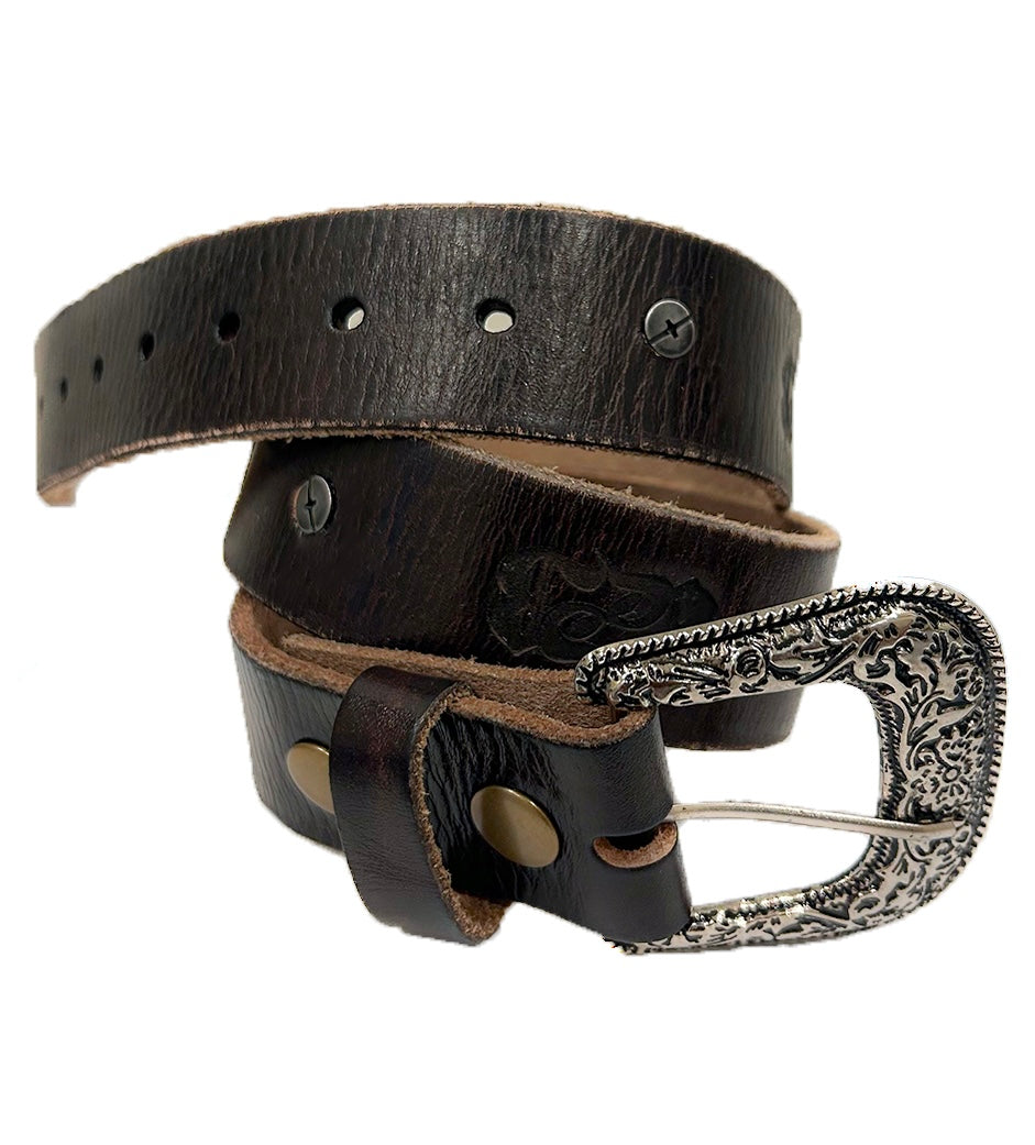 Dark Brown Full Grain Leather Belt